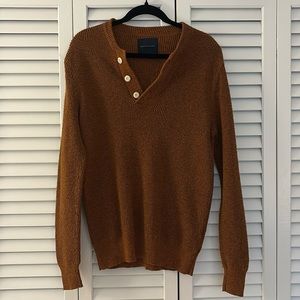 American Eagle Button Neck Sweater